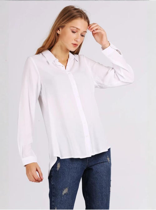 Camisa básica com botões bdart - Kiabi Camisa básica com botões bdart - Kiabi