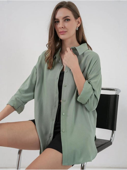 Camisa básica com botões bdart - Kiabi Camisa básica com botões bdart - Kiabi