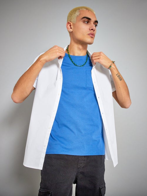 Camisa básica de algodão - Kiabi