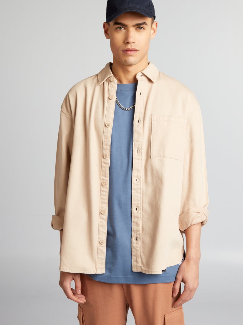 Camisa BEGE - Kiabi