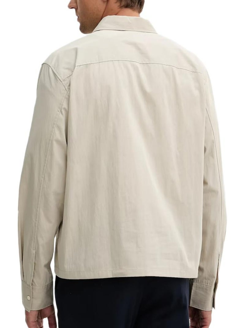 Camisa Bege de Nylon Calvin Klein Jeans para Homem Bege - Kiabi