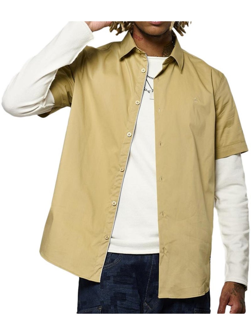 Camisa Bege Masculina Kaporal KOURA Bege - Kiabi