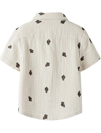 Camisa Bege para Menino Name It Joshua