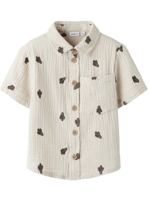 Camisa Bege para Menino Name It Joshua - Kiabi Camisa Bege para Menino Name It Joshua - Kiabi