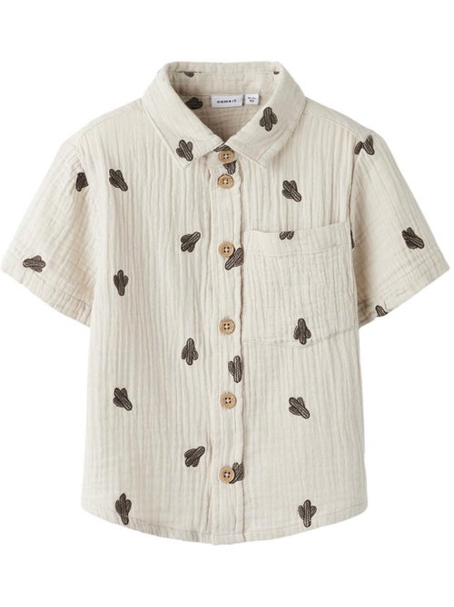 Camisa Bege para Menino Name It Joshua - Kiabi Camisa Bege para Menino Name It Joshua - Kiabi