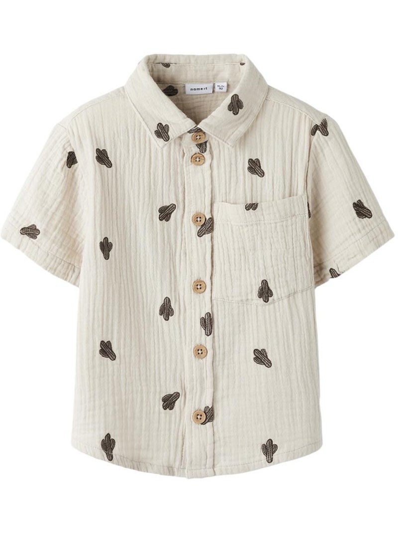 Camisa Bege para Menino Name It Joshua Bege - Kiabi