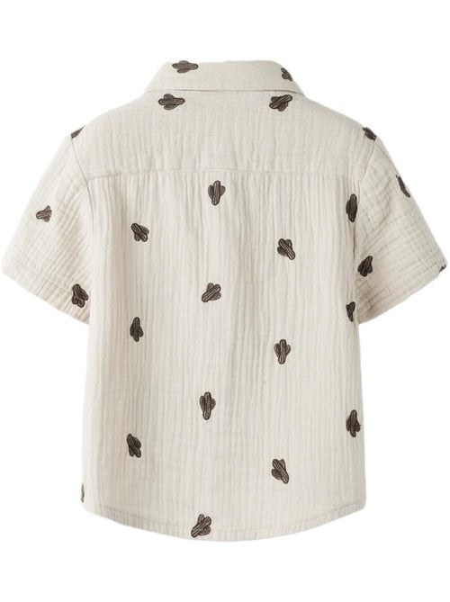 Camisa Bege para Menino Name It Joshua - Kiabi Camisa Bege para Menino Name It Joshua - Kiabi