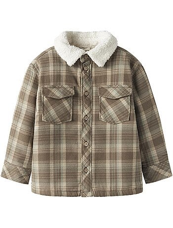 Camisa bege/taupe name it tavor para rapaz