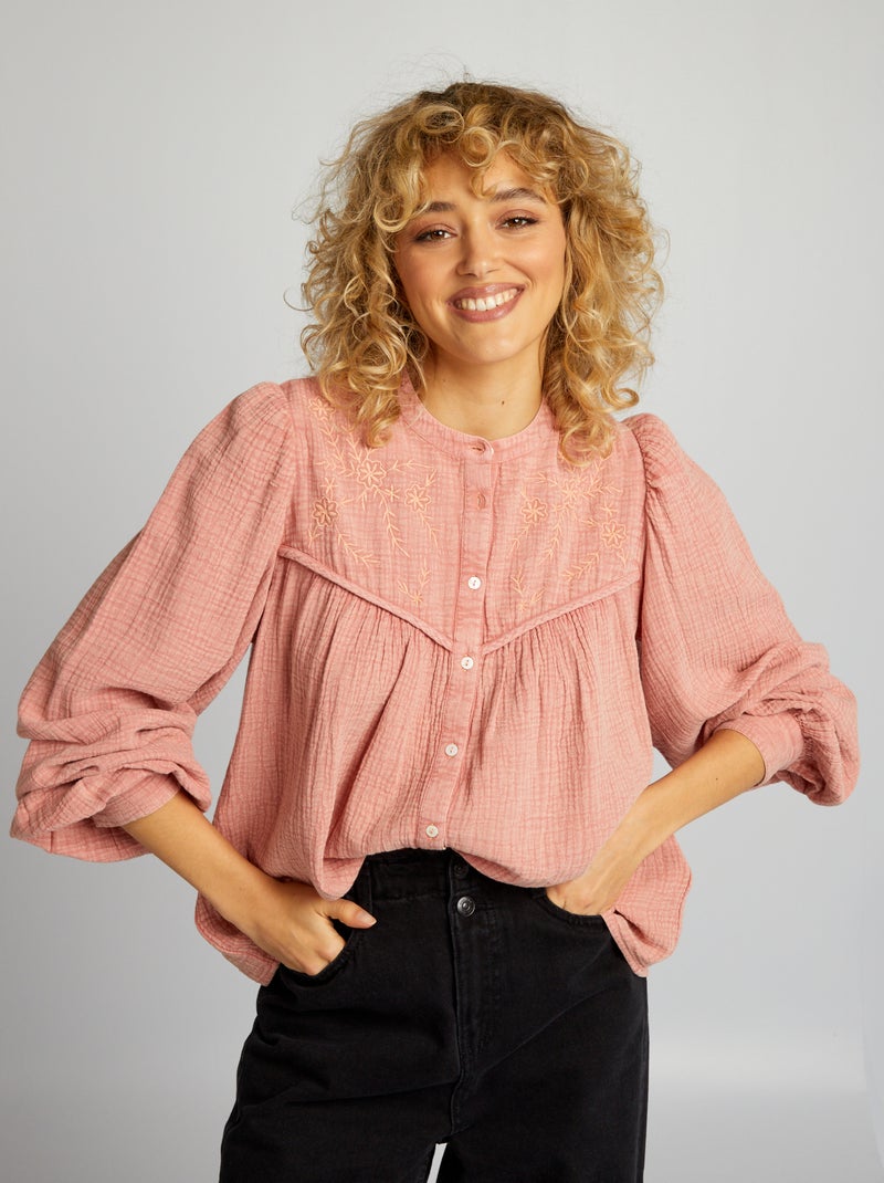 Camisa boémia ROSA - Kiabi