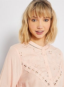 Camisa bordada - Kiabi