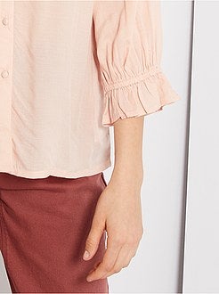 Camisa bordada - Kiabi