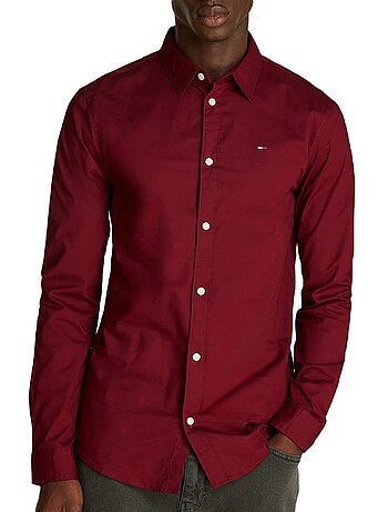 Camisa Bordeaux Original Tommy Hilfiger para Homem