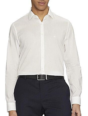 Camisa Branca Calvin Klein Jeans Poplin Stretch para Homem