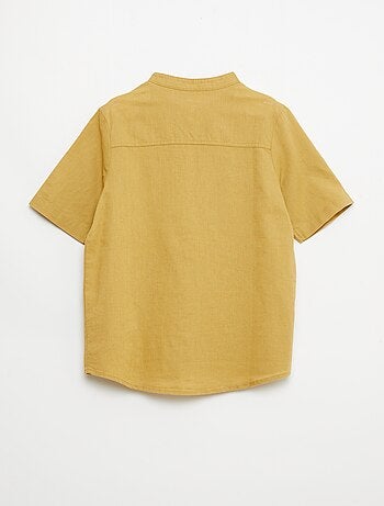 Camisa branca de algodão