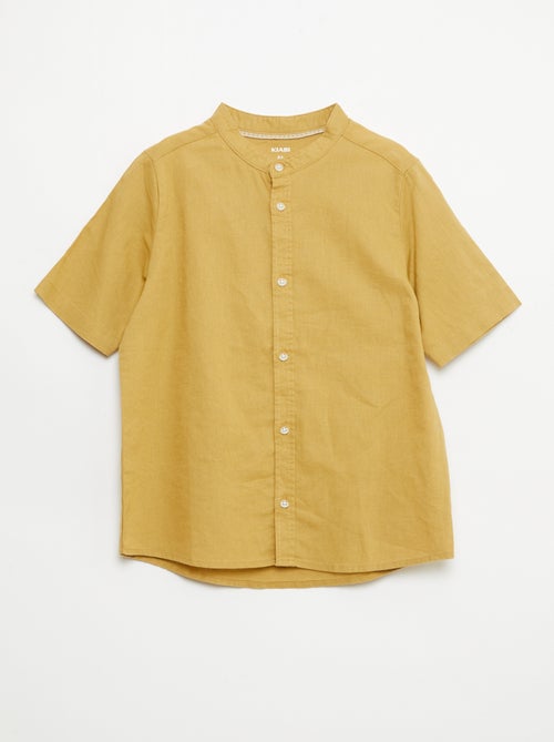 Camisa branca de algodão - Kiabi