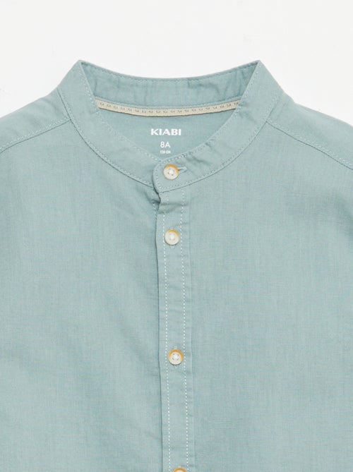 Camisa branca de algodão - Kiabi