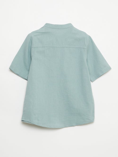 Camisa branca de algodão - Kiabi