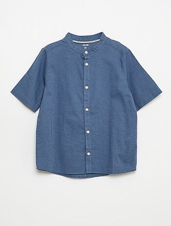 Camisa branca de algodão