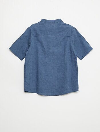 Camisa branca de algodão