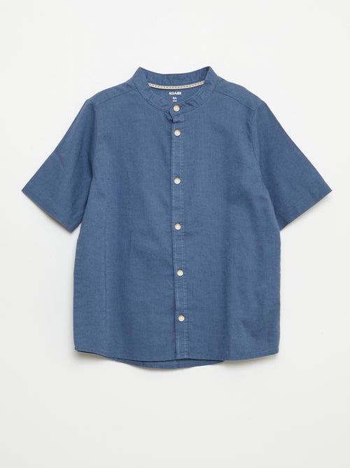 Camisa branca de algodão - Kiabi