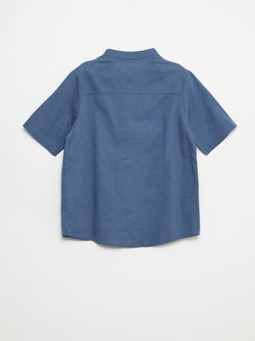 Camisa branca de algodão - Kiabi