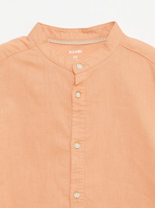 Camisa branca de algodão - Kiabi
