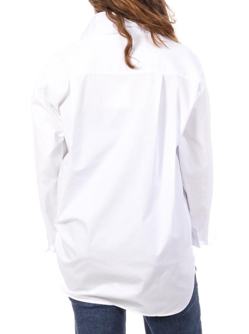 Camisa Branca de Mulher Calvin Klein Jeans Poplin Relaxed Branco - Kiabi