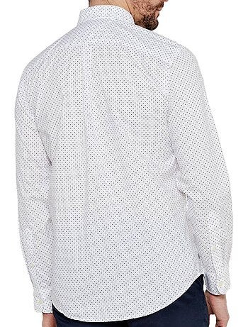 Camisa Branca Estampada de Homem Tommy Hilfiger Flex Poplin Bolinhas