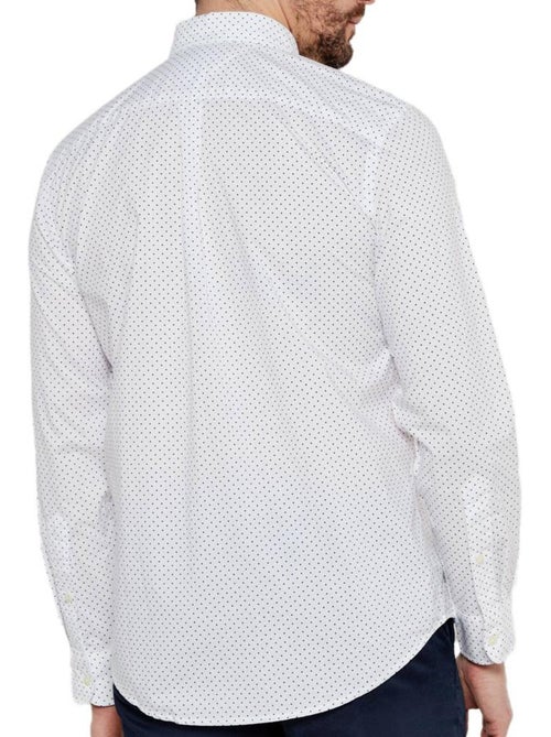 Camisa branca estampada de homem tommy hilfiger flex poplin bolinhas - Kiabi Camisa branca estampada de homem tommy hilfiger flex poplin bolinhas - Kiabi