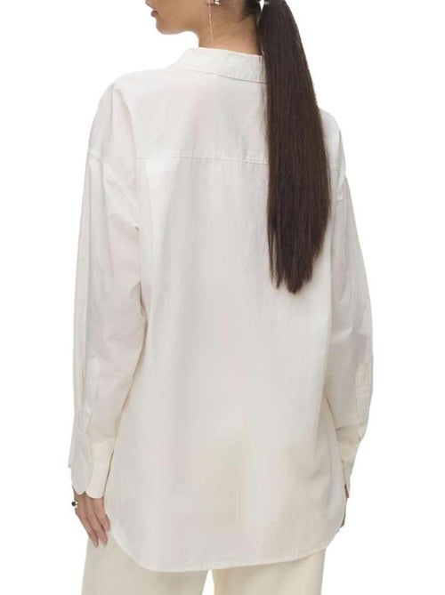 Camisa Branca Feminina Vero Moda Awparina - Kiabi