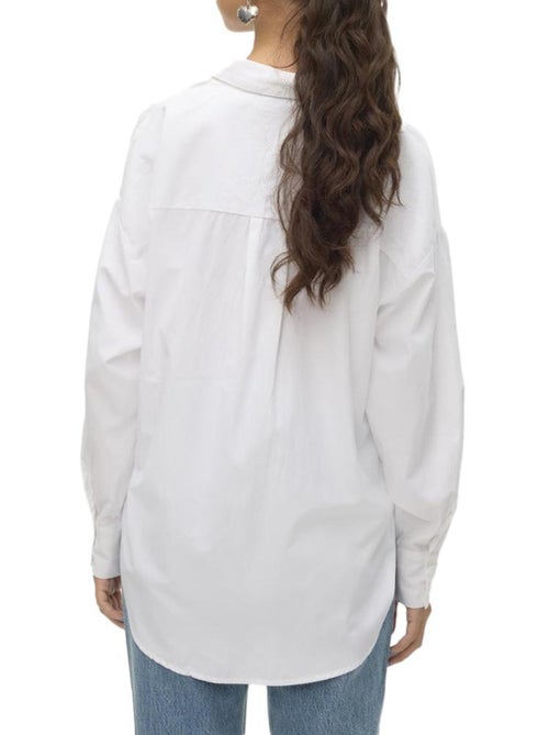 Camisa Branca Feminina Vero Moda Fanni - Kiabi Camisa Branca Feminina Vero Moda Fanni - Kiabi