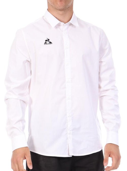 Camisa Branca Homem Le Coq Sportif Optical - Kiabi Camisa Branca Homem Le Coq Sportif Optical - Kiabi