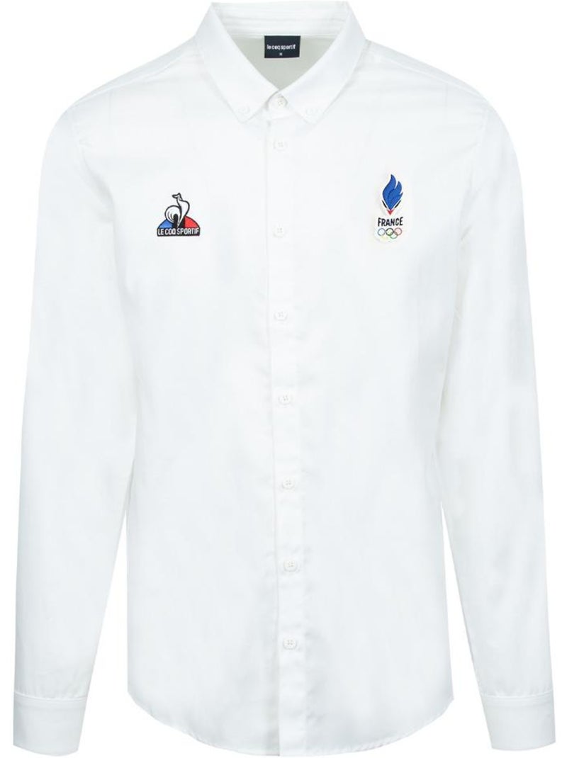 Camisa Branca Le Coq Sportif Paris 2024 para Homem Branco - Kiabi