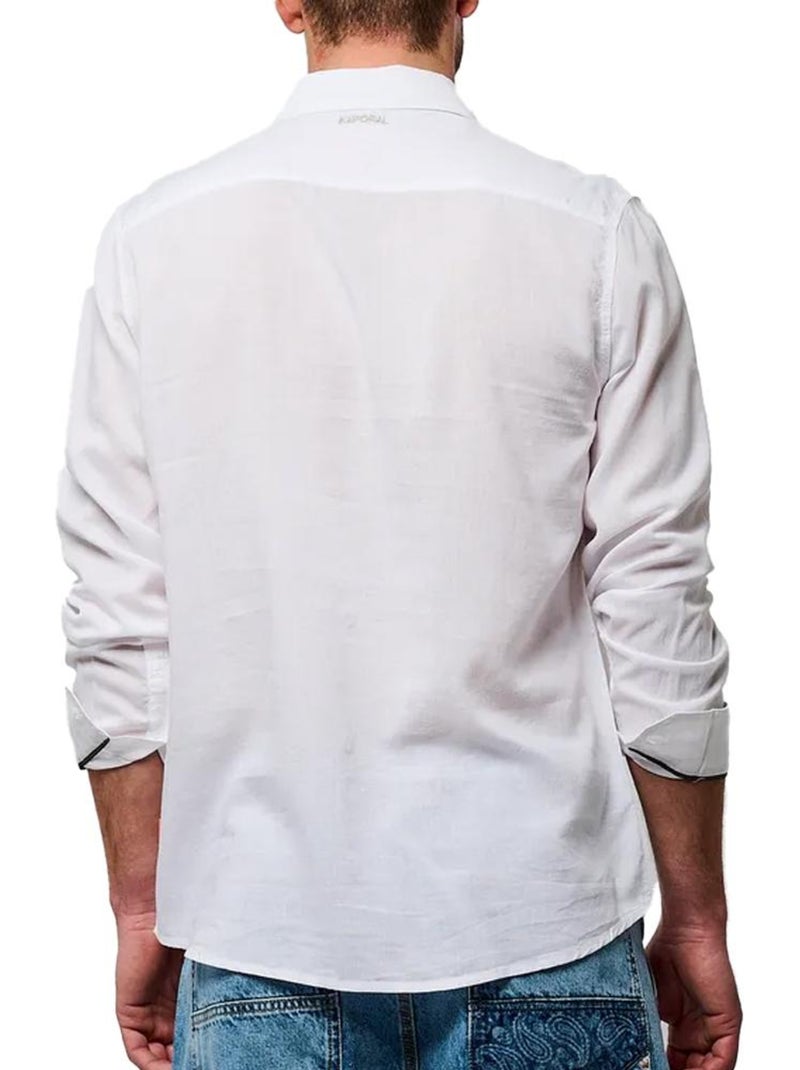 Camisa Branca Masculina Kaporal BOTUS Branco - Kiabi