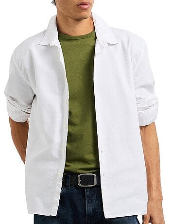 Camisa branca masculina pepe jeans randy