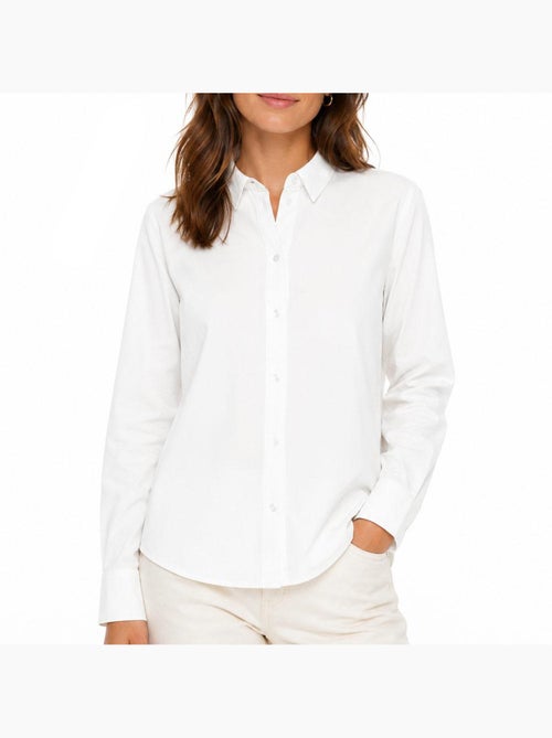 Camisa branca oxford vero moda ani para mulher - Kiabi