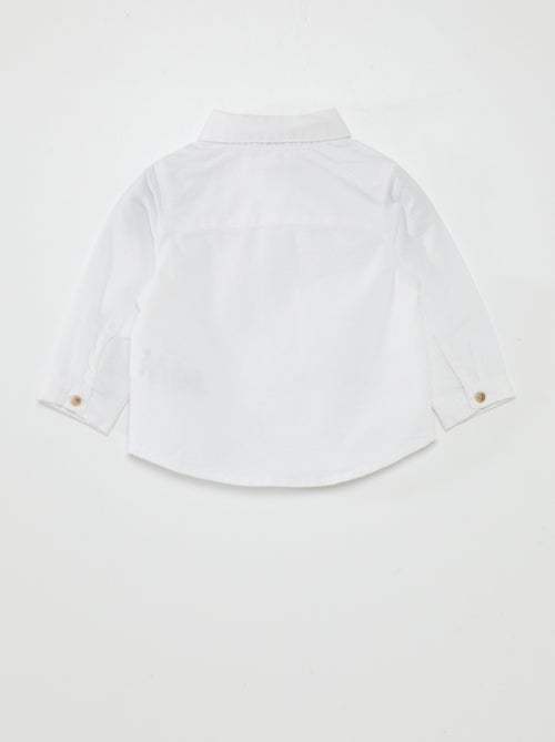 Camisa branca + papillon - 2 peças - Kiabi