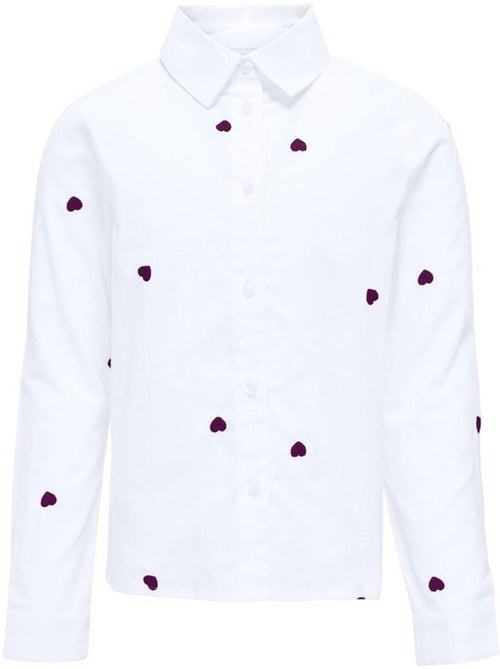 Camisa Branca para Menina Kids ONLY Koglina - Kiabi Camisa Branca para Menina Kids ONLY Koglina - Kiabi