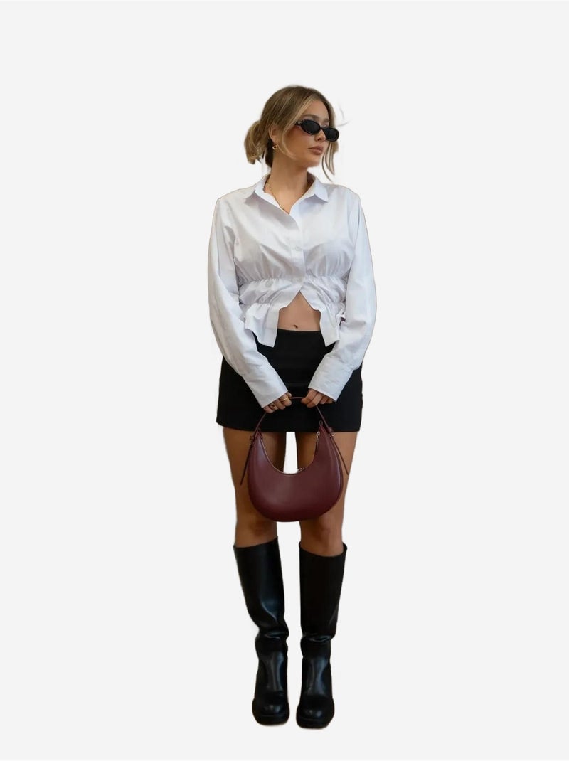 Camisa branca valletta com botões hiccup Branco - Kiabi