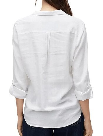 Camisa branca vero moda bumpy para mulher