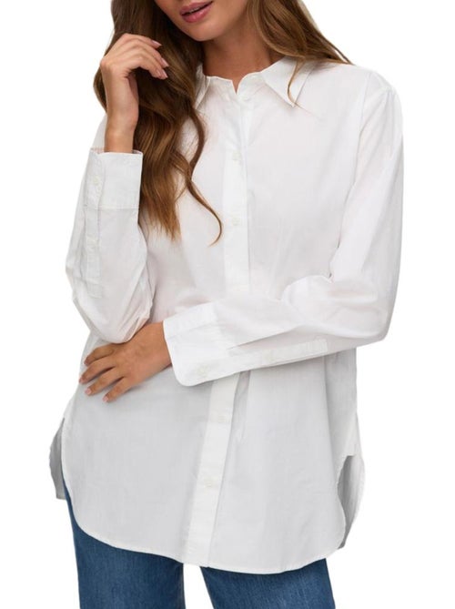 Camisa Branca Vero Moda Elina para Mulher - Kiabi Camisa Branca Vero Moda Elina para Mulher - Kiabi