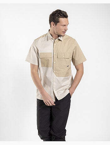 Camisa camp bege regular