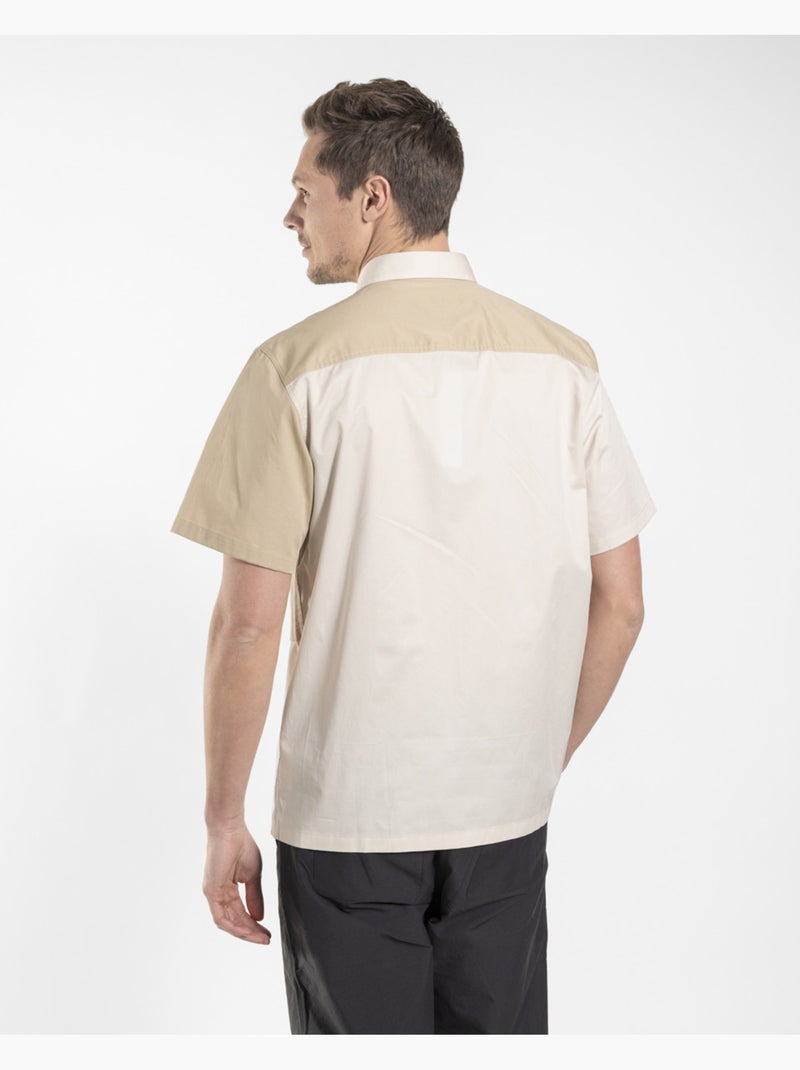Camisa camp bege regular Bege - Kiabi