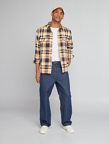 Camisa-casaco de flanela