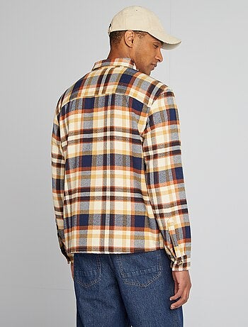 Camisa-casaco de flanela