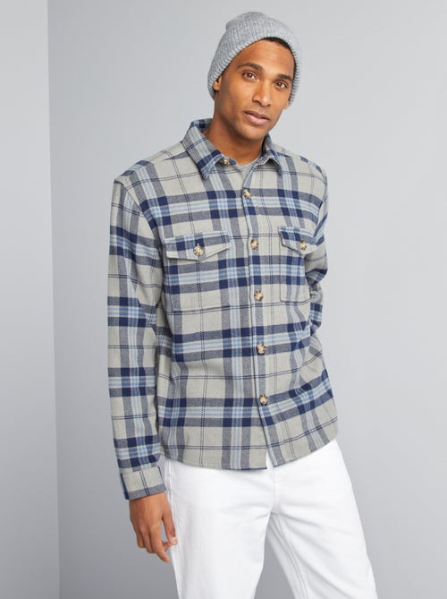 Camisa-casaco de flanela - Kiabi