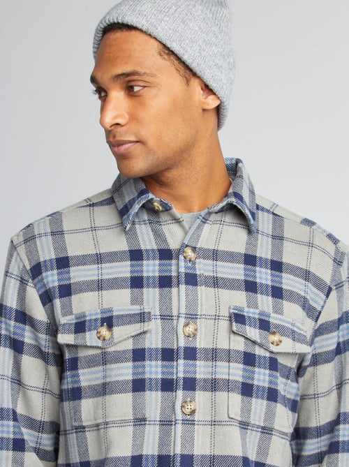 Camisa-casaco de flanela - Kiabi