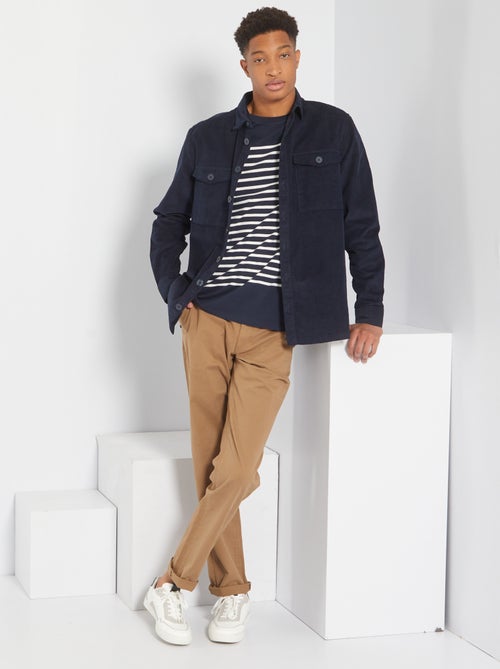 Camisa-casaco de veludo  - - Kiabi