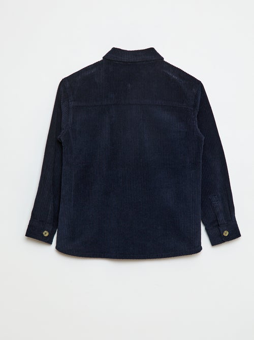 Camisa-casaco em bombazina - Kiabi