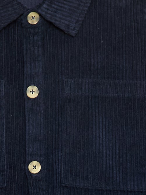 Camisa-casaco em bombazina - Kiabi